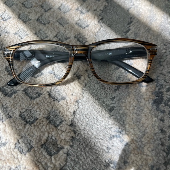 Calabria R445S Vintage Inspired Reading Glasses in Retro Faux Wood +5.00 - Picture 1 of 7
